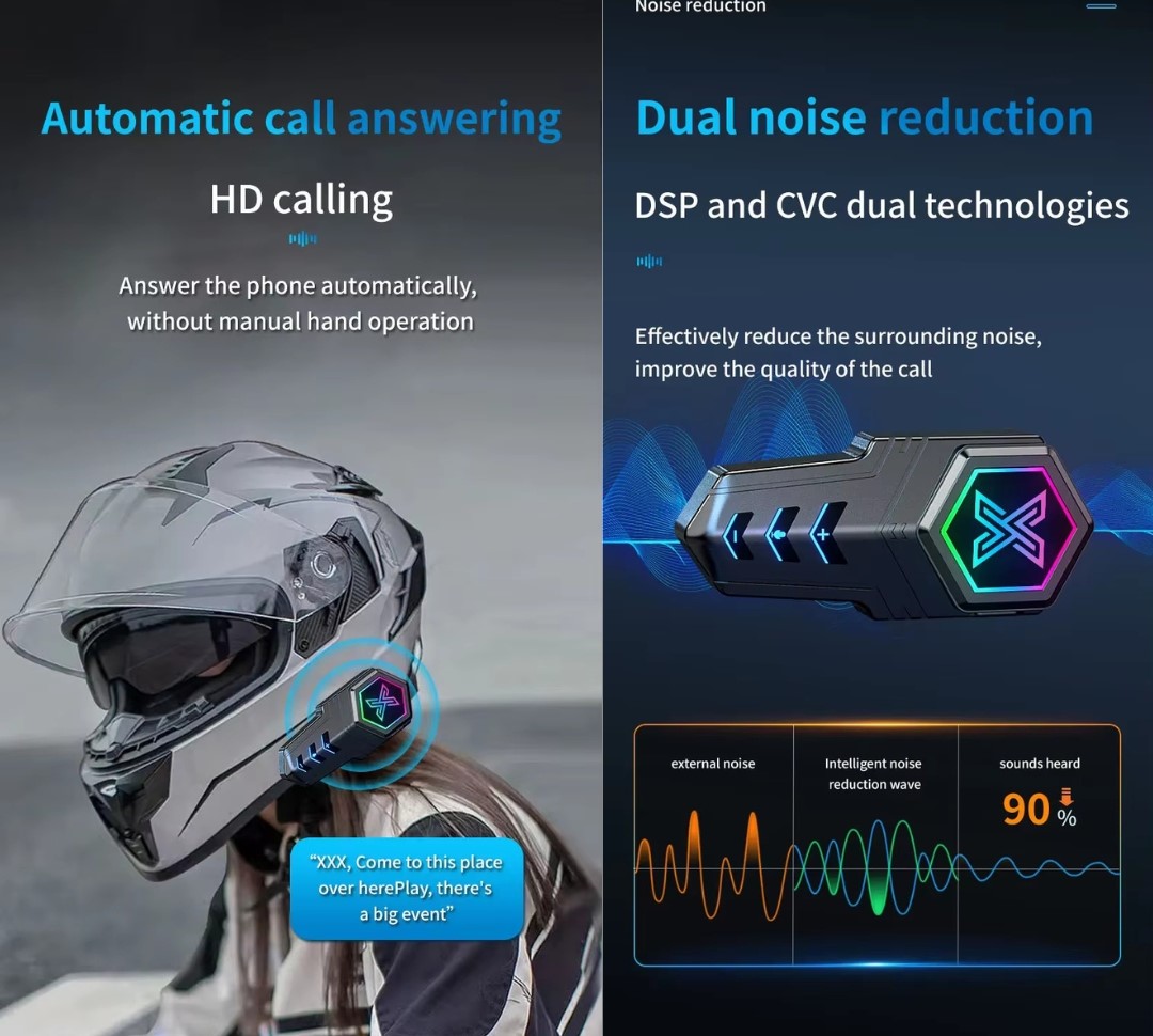 Αδιάβροχο Ακουστικό - Ενδοεπικοινωνία Κράνους Bluetooth, Noise-Cancelation και Υποστήριξη Κλήσεων Αδιάβροχο Ακουστικό - Ενδοεπικοινωνία Κράνους Bluetooth, Noise-Cancelation και Υποστήριξη Κλήσεων