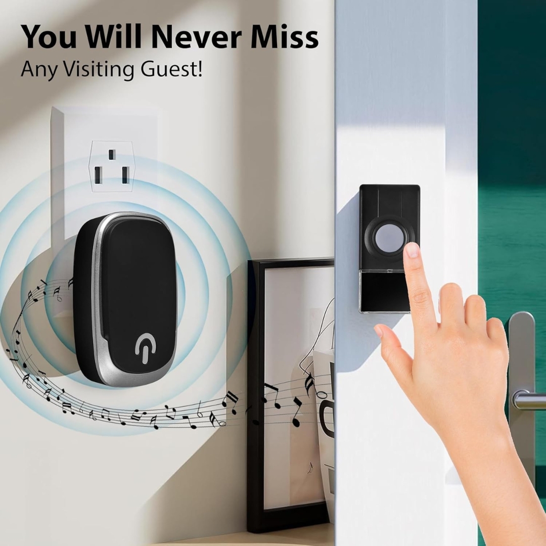 Αδιάβροχο Ασύρματο Κουδούνι Πόρτας με 38 Μελωδίες & Ρυθμιζόμενη Ένταση - Luckarm Αδιάβροχο Ασύρματο Κουδούνι Πόρτας με 38 Μελωδίες & Ρυθμιζόμενη Ένταση - Luckarm