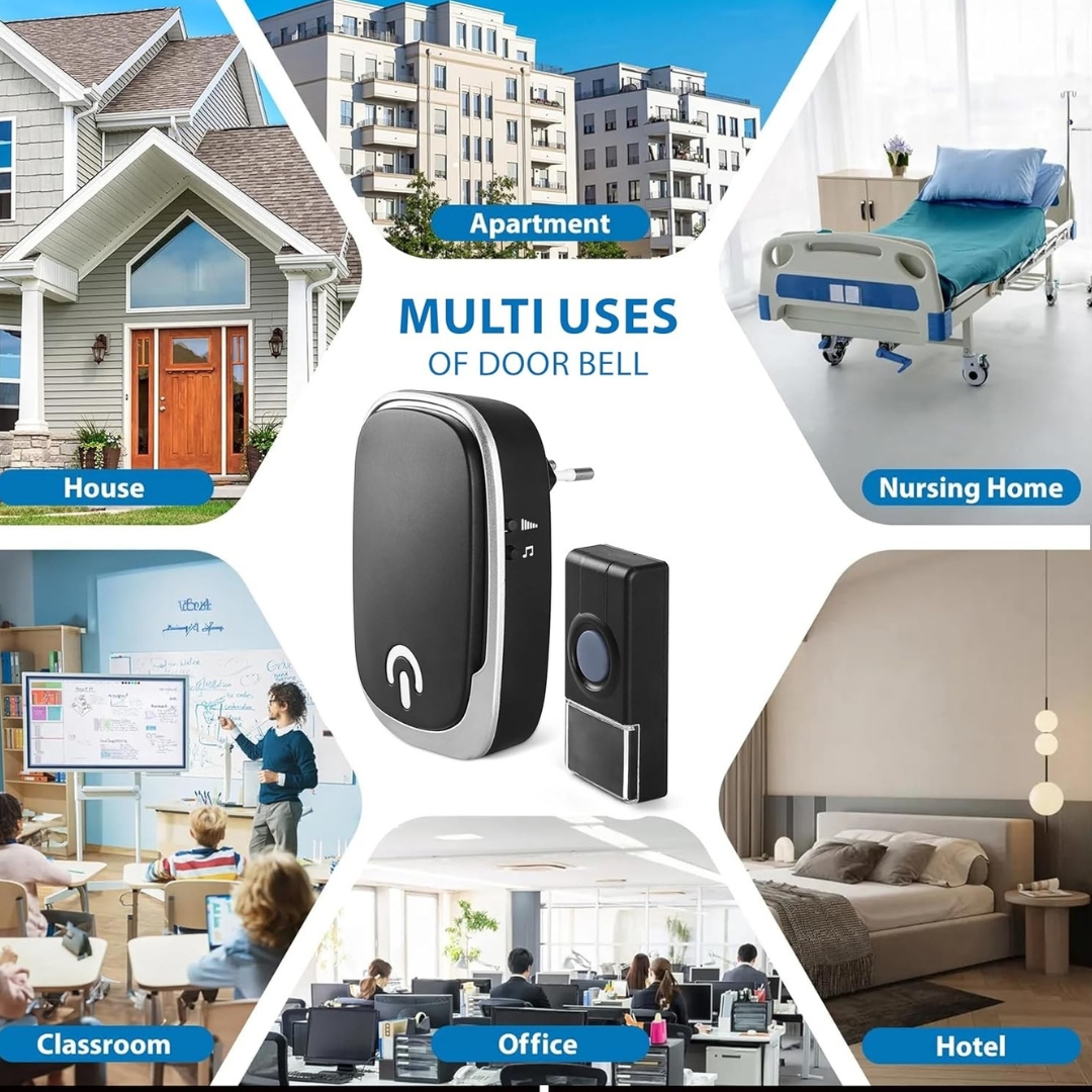 Αδιάβροχο Ασύρματο Κουδούνι Πόρτας με 38 Μελωδίες & Ρυθμιζόμενη Ένταση - Luckarm Αδιάβροχο Ασύρματο Κουδούνι Πόρτας με 38 Μελωδίες & Ρυθμιζόμενη Ένταση - Luckarm