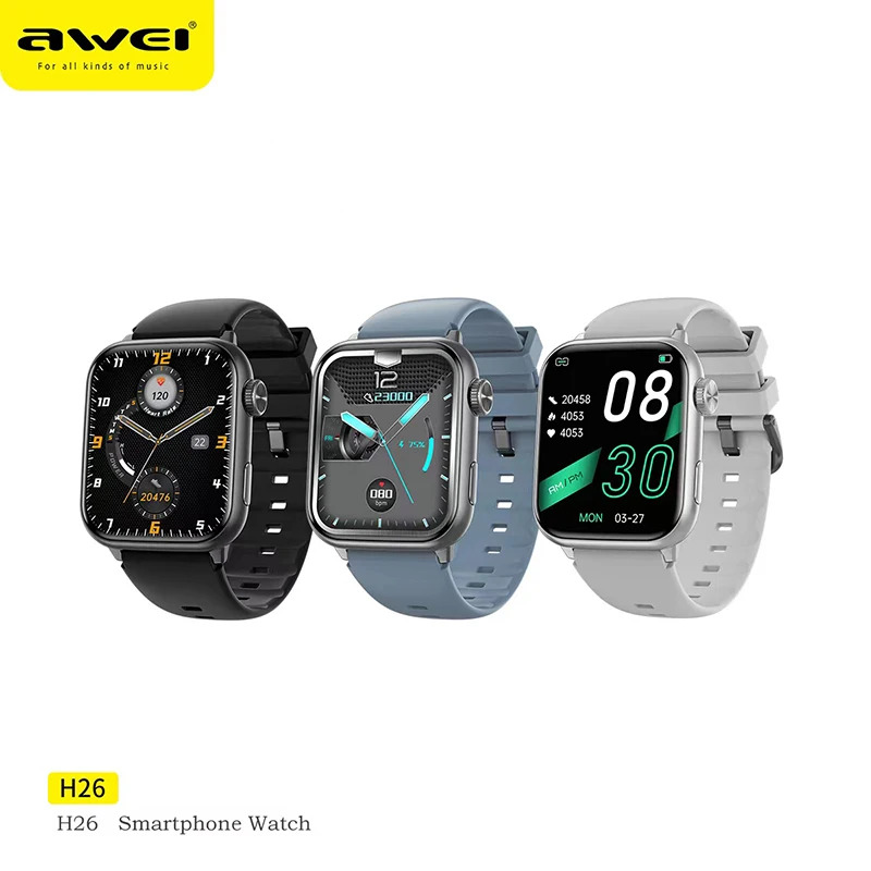 Αδιάβροχο Έξυπνο Ρολόι - Smartwatch με Bluetooth, Παλμογράφο, Βηματομετρητή και Ασύρματη Φόρτιση - Awei Αδιάβροχο Έξυπνο Ρολόι - Smartwatch με Bluetooth, Παλμογράφο, Βηματομετρητή και Ασύρματη Φόρτιση - Awei