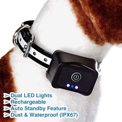 Αδιάβροχο Επαναφορτιζόμενο Ηλεκτρικό Ασύρματο Κολάρο Εκπαίδευσης Σκύλου με 4 Λειτουργίες και LED Φωτάκι - Μαύρο Αδιάβροχο Επαναφορτιζόμενο Ηλεκτρικό Ασύρματο Κολάρο Εκπαίδευσης Σκύλου με 4 Λειτουργίες και LED Φωτάκι - Μαύρο