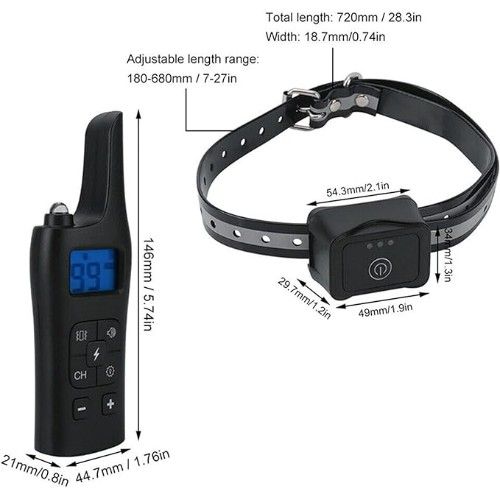 Αδιάβροχο Επαναφορτιζόμενο Ηλεκτρικό Ασύρματο Κολάρο Εκπαίδευσης Σκύλου με 4 Λειτουργίες και LED Φωτάκι - Μαύρο Αδιάβροχο Επαναφορτιζόμενο Ηλεκτρικό Ασύρματο Κολάρο Εκπαίδευσης Σκύλου με 4 Λειτουργίες και LED Φωτάκι - Μαύρο