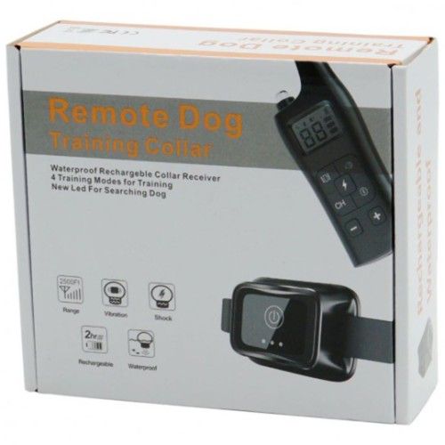 Αδιάβροχο Επαναφορτιζόμενο Ηλεκτρικό Ασύρματο Κολάρο Εκπαίδευσης Σκύλου με 4 Λειτουργίες και LED Φωτάκι - Μαύρο Αδιάβροχο Επαναφορτιζόμενο Ηλεκτρικό Ασύρματο Κολάρο Εκπαίδευσης Σκύλου με 4 Λειτουργίες και LED Φωτάκι - Μαύρο