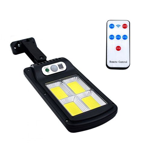 Αδιάβροχο Επιτοίχιο Ηλιακό Φωτιστικό LED 20W 4 LED COB με 3 Λειτουργίες Φωτισμού Αισθητήρα Κίνησης και Τηλεχειριστήριο Jortan Αδιάβροχο Επιτοίχιο Ηλιακό Φωτιστικό LED 20W 4 LED COB με 3 Λειτουργίες Φωτισμού Αισθητήρα Κίνησης και Τηλεχειριστήριο Jortan