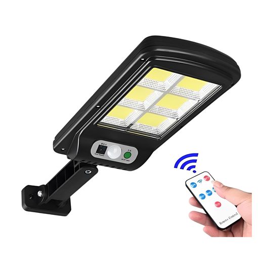Αδιάβροχο Επιτοίχιο Ηλιακό Φωτιστικό LED 30W 6 LED COB με 3 Λειτουργίες Φωτισμού Αισθητήρα Κίνησης και Τηλεχειριστήριο Jortan Αδιάβροχο Επιτοίχιο Ηλιακό Φωτιστικό LED 30W 6 LED COB με 3 Λειτουργίες Φωτισμού Αισθητήρα Κίνησης και Τηλεχειριστήριο Jortan