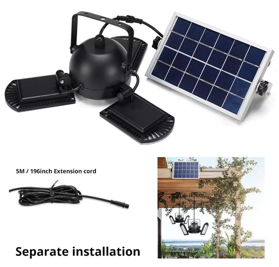 Ηλιακό Φωτιστικό Οροφής LED Εξωτερικού Χώρου 7W - Λευκού Φωτισμού Ηλιακό Φωτιστικό Οροφής LED Εξωτερικού Χώρου 7W - Λευκού Φωτισμού