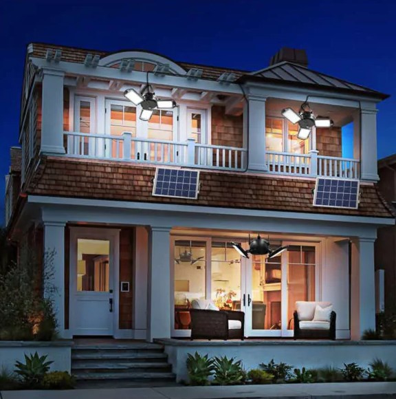 Ηλιακό Φωτιστικό Οροφής LED Εξωτερικού Χώρου 7W - Λευκού Φωτισμού Ηλιακό Φωτιστικό Οροφής LED Εξωτερικού Χώρου 7W - Λευκού Φωτισμού