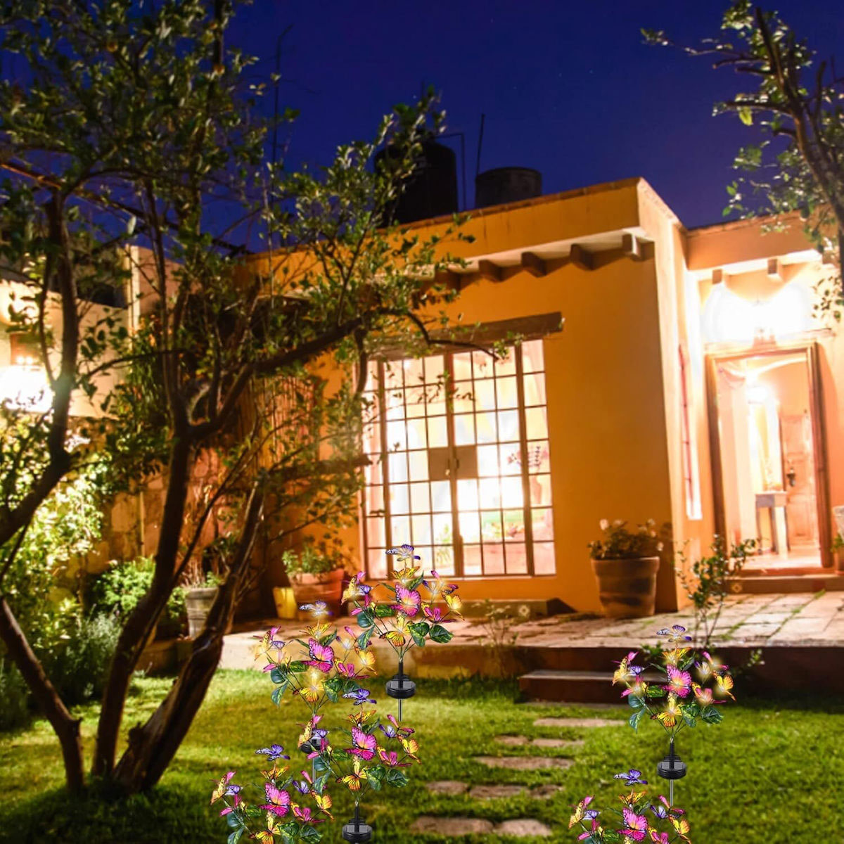 Αδιάβροχο Ηλιακό Φωτιστικό Πεταλούδα με Ηλιακό Πάνελ Αδιάβροχο Ηλιακό Φωτιστικό Πεταλούδα με Ηλιακό Πάνελ