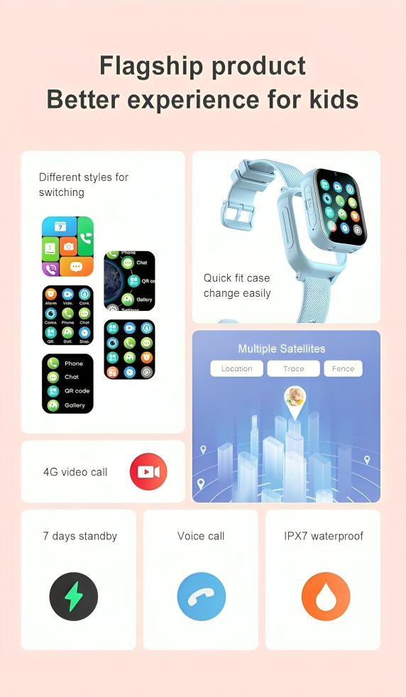 Αδιάβροχο Παιδικό Smartwatch 4G με Εντοπισμό GPS LBS και Βιντεοκλήσεις - Awei Αδιάβροχο Παιδικό Smartwatch 4G με Εντοπισμό GPS LBS και Βιντεοκλήσεις - Awei