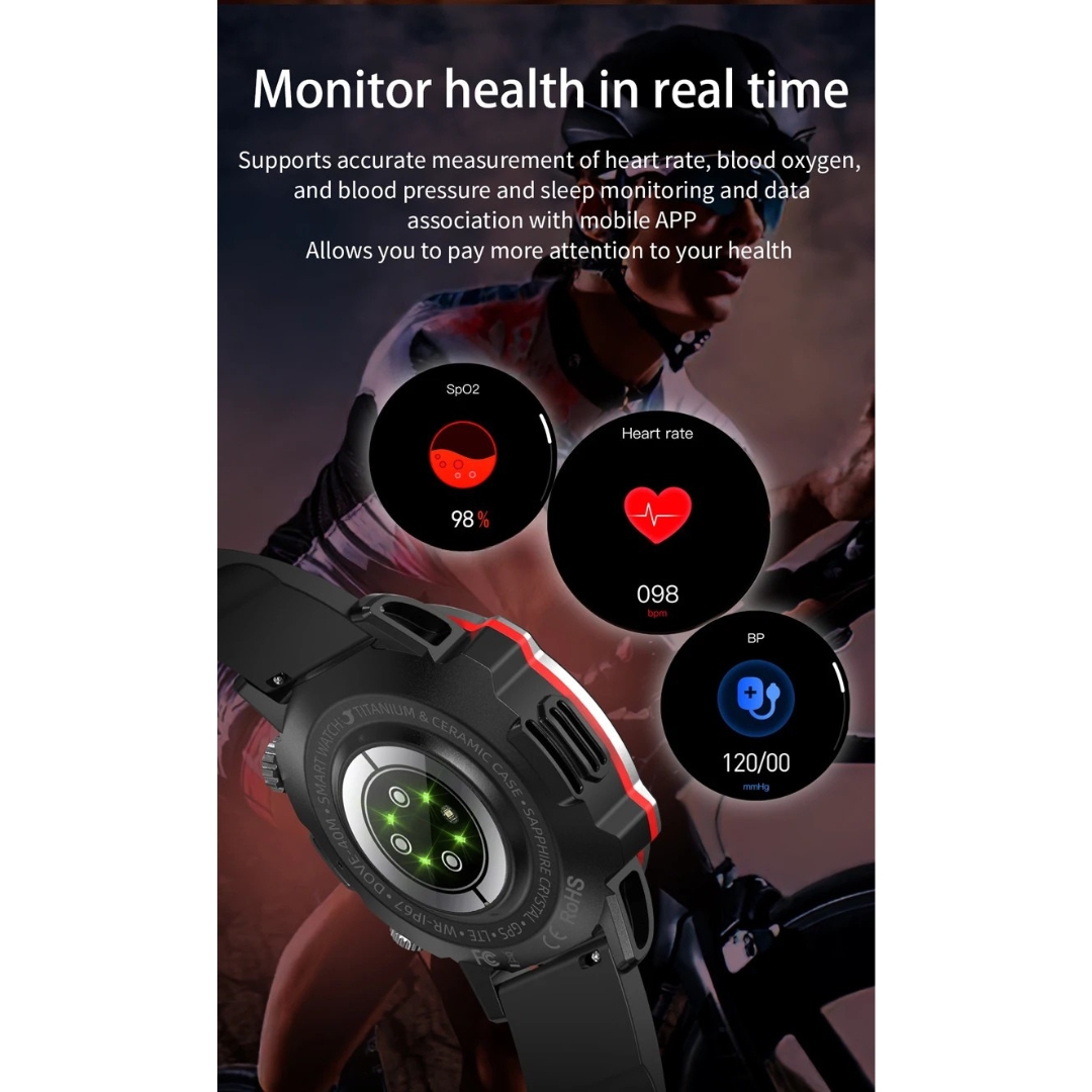 Αδιάβροχο Σπορ Smartwatch με Οξύμετρο & Μέτρηση Θερμοκρασίας Σώματος Αδιάβροχο Σπορ Smartwatch με Οξύμετρο & Μέτρηση Θερμοκρασίας Σώματος