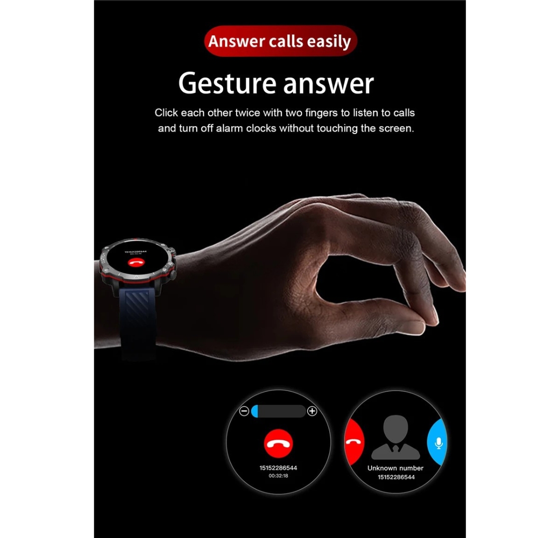 Αδιάβροχο Σπορ Smartwatch με Οξύμετρο & Μέτρηση Θερμοκρασίας Σώματος Αδιάβροχο Σπορ Smartwatch με Οξύμετρο & Μέτρηση Θερμοκρασίας Σώματος