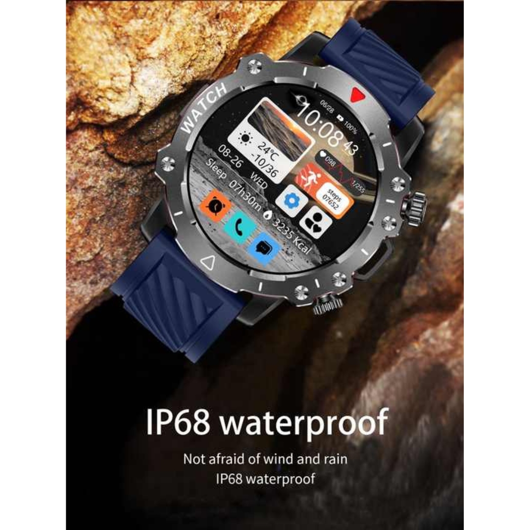 Αδιάβροχο Σπορ Smartwatch με Οξύμετρο & Μέτρηση Θερμοκρασίας Σώματος Αδιάβροχο Σπορ Smartwatch με Οξύμετρο & Μέτρηση Θερμοκρασίας Σώματος