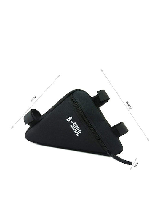 Αδιάβροχο Γωνιακό Τσαντάκι Σκελετού Ποδηλάτου Μαύρο B-Soul 20x18.5x4cm Nylon Αδιάβροχο Γωνιακό Τσαντάκι Σκελετού Ποδηλάτου Μαύρο B-Soul 20x18.5x4cm Nylon
