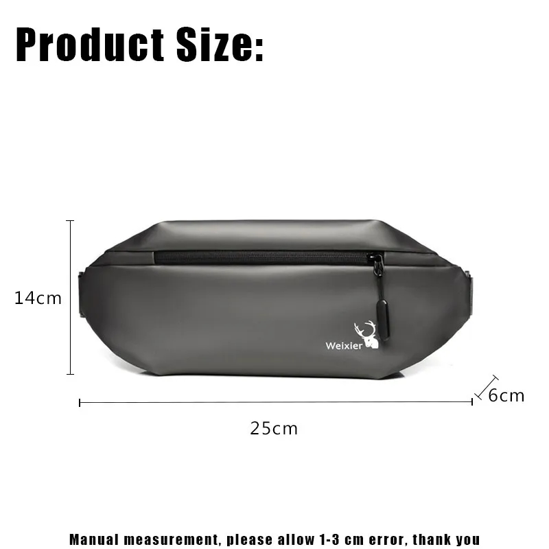 Αδιάβροχο Τσαντάκι Ώμου – Χιαστί σε Γκρι Χρώμα Unisex 25x14x6cm WEIXER Αδιάβροχο Τσαντάκι Ώμου – Χιαστί σε Γκρι Χρώμα Unisex 25x14x6cm WEIXER