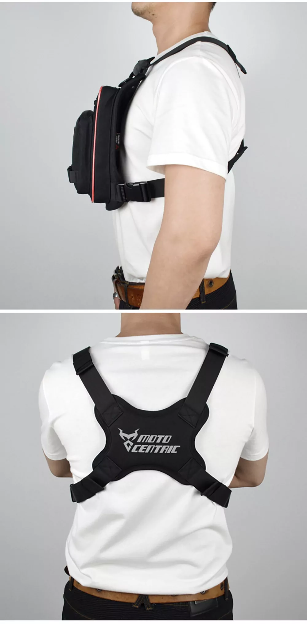 Αδιάβροχο Τσαντάκι Στήθους Μεγάλης Χωριτηκότητας Αναβάτη Moto Centric Μαύρο, Κόκκινο Αδιάβροχο Τσαντάκι Στήθους Μεγάλης Χωριτηκότητας Αναβάτη Moto Centric Μαύρο, Κόκκινο