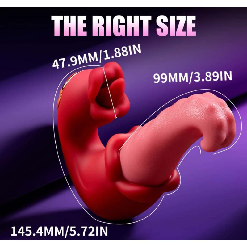 Αδιάβροχος Επαναφορτιζόμενος Δονητής 2 σε 1 με Ρεαλιστική Αίσθηση και 10 Επίπεδα Δόνησης Αδιάβροχος Επαναφορτιζόμενος Δονητής 2 σε 1 με Ρεαλιστική Αίσθηση και 10 Επίπεδα Δόνησης