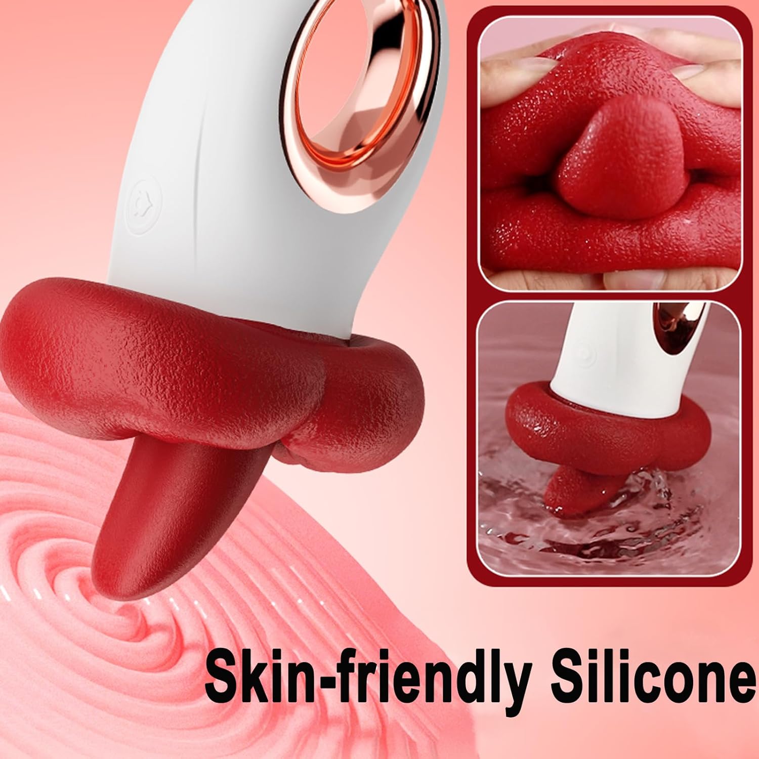 Αδιάβροχος Επαναφορτιζόμενος Κλειτοριδικός και Πρωκτικός Δονητής Γλώσσα με 10 Επιλογές Δόνησης Αδιάβροχος Επαναφορτιζόμενος Κλειτοριδικός και Πρωκτικός Δονητής Γλώσσα με 10 Επιλογές Δόνησης