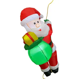 Φουσκωτός Φωτιζόμενος Άγιος Βασίλης LED 120cm με Σάκο σε Σχοινί – Εσωτερικού & Εξωτερικού Χώρου Φουσκωτός Φωτιζόμενος Άγιος Βασίλης LED 120cm με Σάκο σε Σχοινί – Εσωτερικού & Εξωτερικού Χώρου