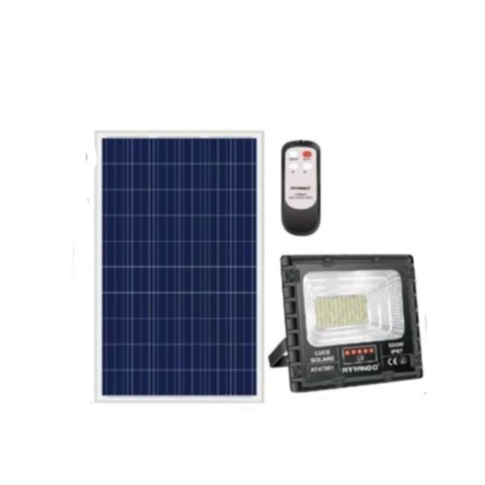 Αδιάβροχος Ηλιακός Προβολέας 500W με Ηλιακό Πάνελ Arrango Αδιάβροχος Ηλιακός Προβολέας 500W με Ηλιακό Πάνελ Arrango