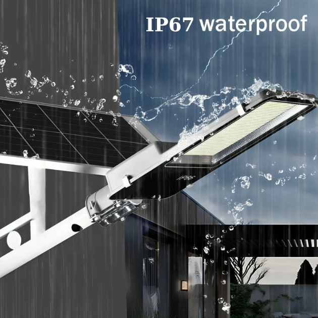 Αδιάβροχος Ηλιακός Προβολέας Δρόμου 200W 6000K με Τηλεχειριστήριο - RiXME Αδιάβροχος Ηλιακός Προβολέας Δρόμου 200W 6000K με Τηλεχειριστήριο - RiXME