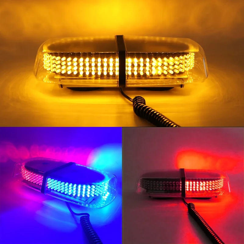 Αδιάβροχος Πορτοκαλί Φάρος 240Led με 7 Ρυθμιζόμενες Λειτουργίες Φωτισμού και Μαγνητική Βάση Strobe Light Bar 12V-24V Αδιάβροχος Πορτοκαλί Φάρος 240Led με 7 Ρυθμιζόμενες Λειτουργίες Φωτισμού και Μαγνητική Βάση Strobe Light Bar 12V-24V