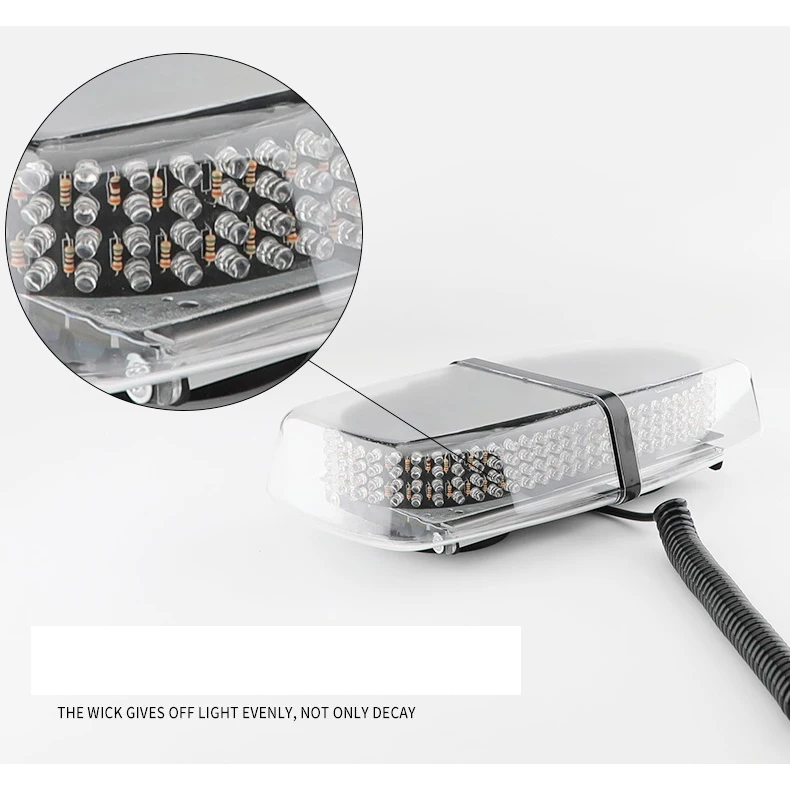 Αδιάβροχος Πορτοκαλί Φάρος 240Led με 7 Ρυθμιζόμενες Λειτουργίες Φωτισμού και Μαγνητική Βάση Strobe Light Bar 12V-24V Αδιάβροχος Πορτοκαλί Φάρος 240Led με 7 Ρυθμιζόμενες Λειτουργίες Φωτισμού και Μαγνητική Βάση Strobe Light Bar 12V-24V