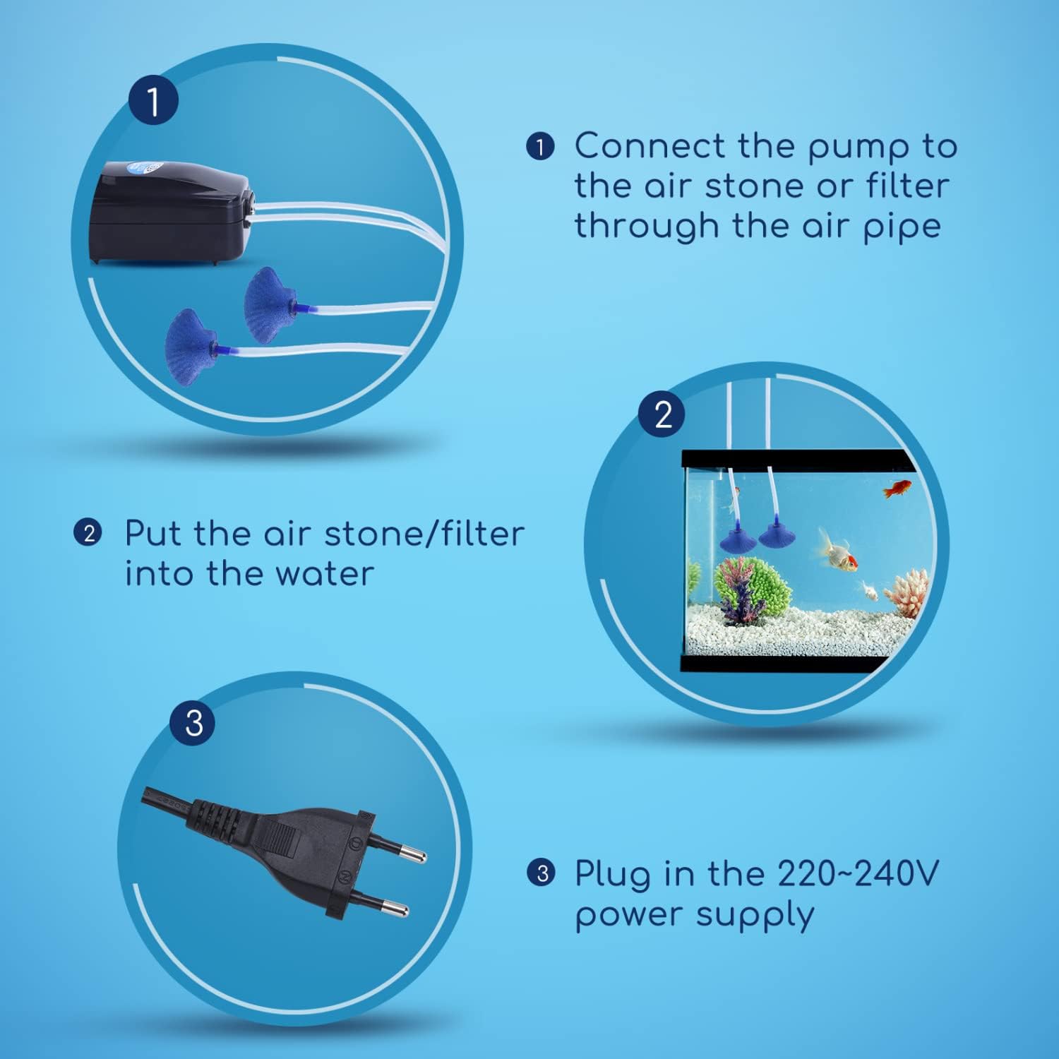 Αεραντλία - Οξυγονωτής Ενυδρείου 8W με 2 Εξόδους Αέρα - Nobleza Αεραντλία - Οξυγονωτής Ενυδρείου 8W με 2 Εξόδους Αέρα - Nobleza