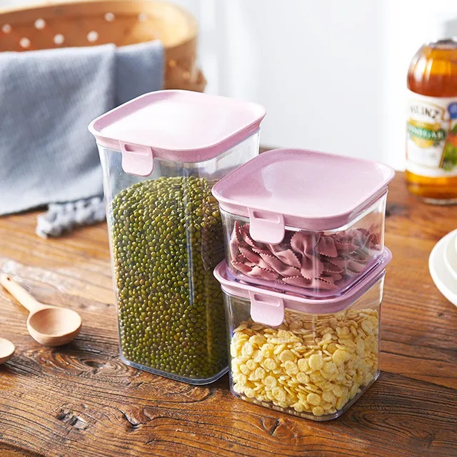 Αεροστεγή Πλαστικά Δοχεία Αποθήκευσης Τροφίμων με Καπάκι 5τμχ Αεροστεγή Πλαστικά Δοχεία Αποθήκευσης Τροφίμων με Καπάκι 5τμχ