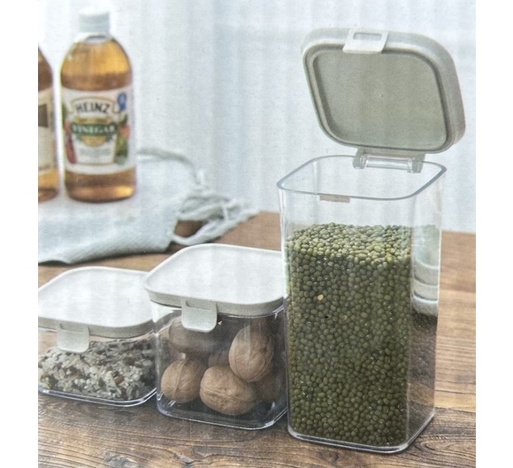 Αεροστεγή Πλαστικά Δοχεία Αποθήκευσης Τροφίμων με Καπάκι 5τμχ Αεροστεγή Πλαστικά Δοχεία Αποθήκευσης Τροφίμων με Καπάκι 5τμχ