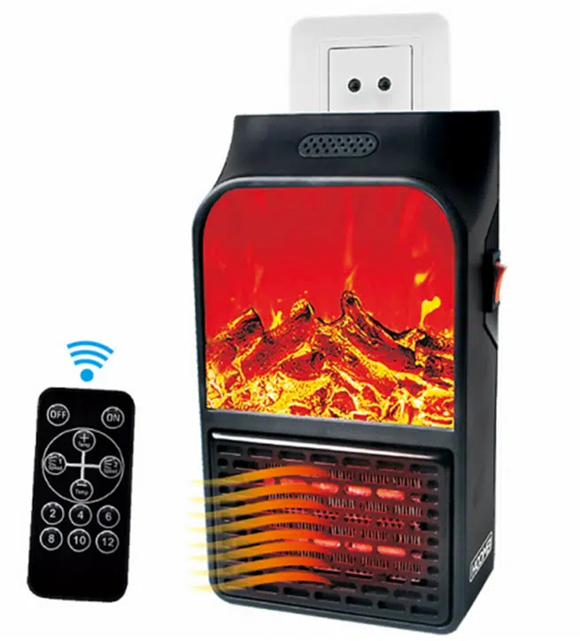 Αερόθερμο Δωματίου Τοίχου 600W με Χρονοδιακόπτη σε Μαύρο Χρώμα Αερόθερμο Δωματίου Τοίχου 600W με Χρονοδιακόπτη σε Μαύρο Χρώμα