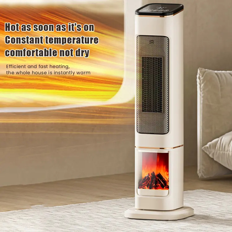 Αερόθερμο Πύργος 2000W με Οθόνη Αφής, Χρονοδιακόπτη, Τηλεχειριστήριο & Εφέ Τζακιού Αερόθερμο Πύργος 2000W με Οθόνη Αφής, Χρονοδιακόπτη, Τηλεχειριστήριο & Εφέ Τζακιού