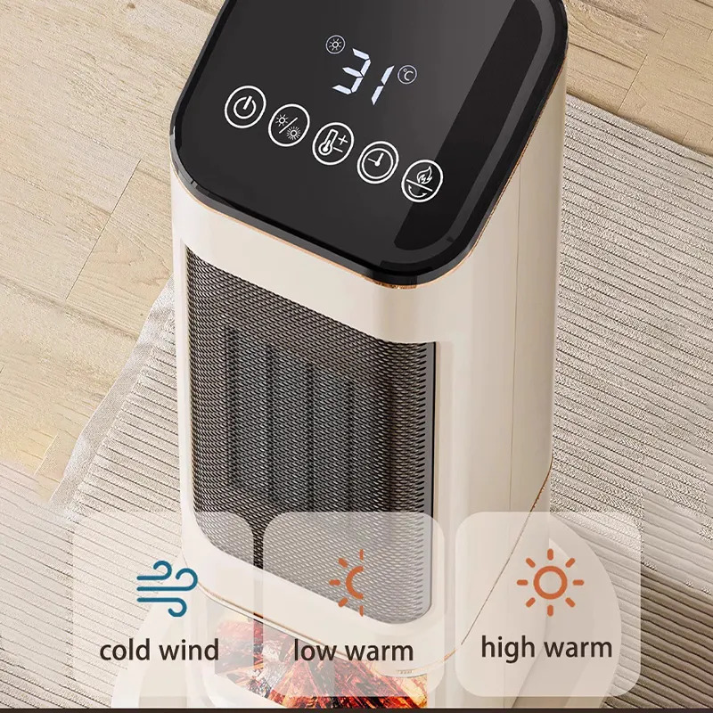 Αερόθερμο Πύργος 2000W με Οθόνη Αφής, Χρονοδιακόπτη, Τηλεχειριστήριο & Εφέ Τζακιού Αερόθερμο Πύργος 2000W με Οθόνη Αφής, Χρονοδιακόπτη, Τηλεχειριστήριο & Εφέ Τζακιού