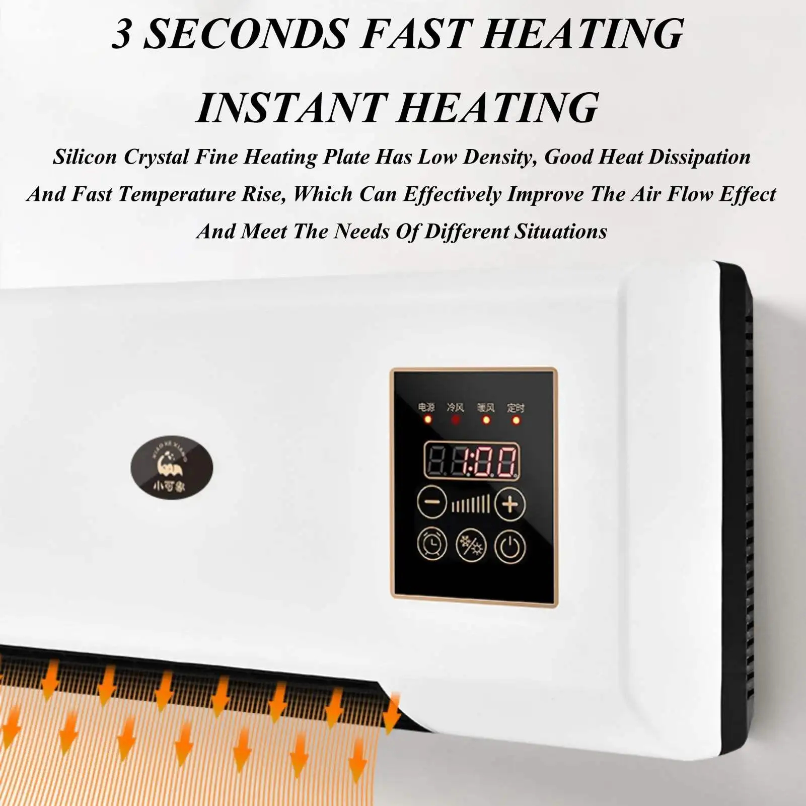 Αερόθερμο Τοίχου 1800W με Λειτουργία Θέρμανσης & Ψύξης, Αποσπώμενη Σχάρα Στεγνώματος Ρούχων και Τηλεχειριστήριο Αερόθερμο Τοίχου 1800W με Λειτουργία Θέρμανσης & Ψύξης, Αποσπώμενη Σχάρα Στεγνώματος Ρούχων και Τηλεχειριστήριο