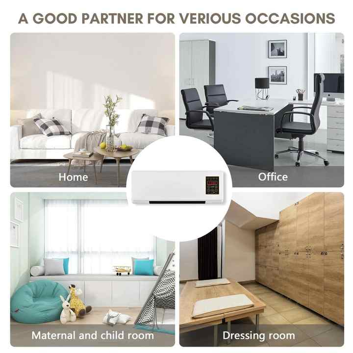 Αερόθερμο Τοίχου 1800W με Λειτουργία Θέρμανσης & Ψύξης, Αποσπώμενη Σχάρα Στεγνώματος Ρούχων και Τηλεχειριστήριο Αερόθερμο Τοίχου 1800W με Λειτουργία Θέρμανσης & Ψύξης, Αποσπώμενη Σχάρα Στεγνώματος Ρούχων και Τηλεχειριστήριο