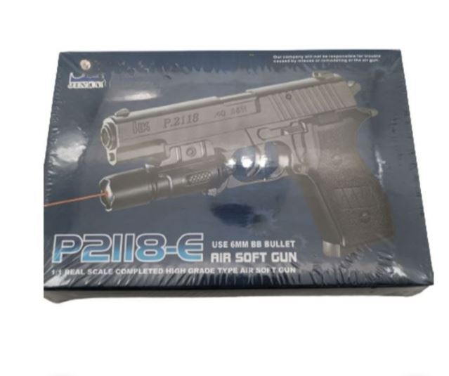 Αεροβόλο Όπλο Μοντελισμού Μπαταρίας με Φακό, Σφαόρες και Σιγαστήρα Airsoft Gun Αεροβόλο Όπλο Μοντελισμού Μπαταρίας με Φακό, Σφαόρες και Σιγαστήρα Airsoft Gun