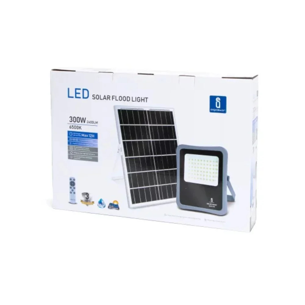 Aigostar Αδιάβροχος Ηλιακός Προβολέας LED 300W Ψυχρό Λευκό 6500K με Τηλεχειριστήριο και Ενσωματωμένη Μπαταρία Aigostar Αδιάβροχος Ηλιακός Προβολέας LED 300W Ψυχρό Λευκό 6500K με Τηλεχειριστήριο και Ενσωματωμένη Μπαταρία