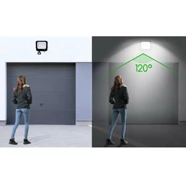 AIGOSTAR Επιτοίχιος Αδιάβροχος LED 4700LM Προβολέας 50W-220V Λευκού Ψυχρού Φωτισμού AIGOSTAR Επιτοίχιος Αδιάβροχος LED 4700LM Προβολέας 50W-220V Λευκού Ψυχρού Φωτισμού