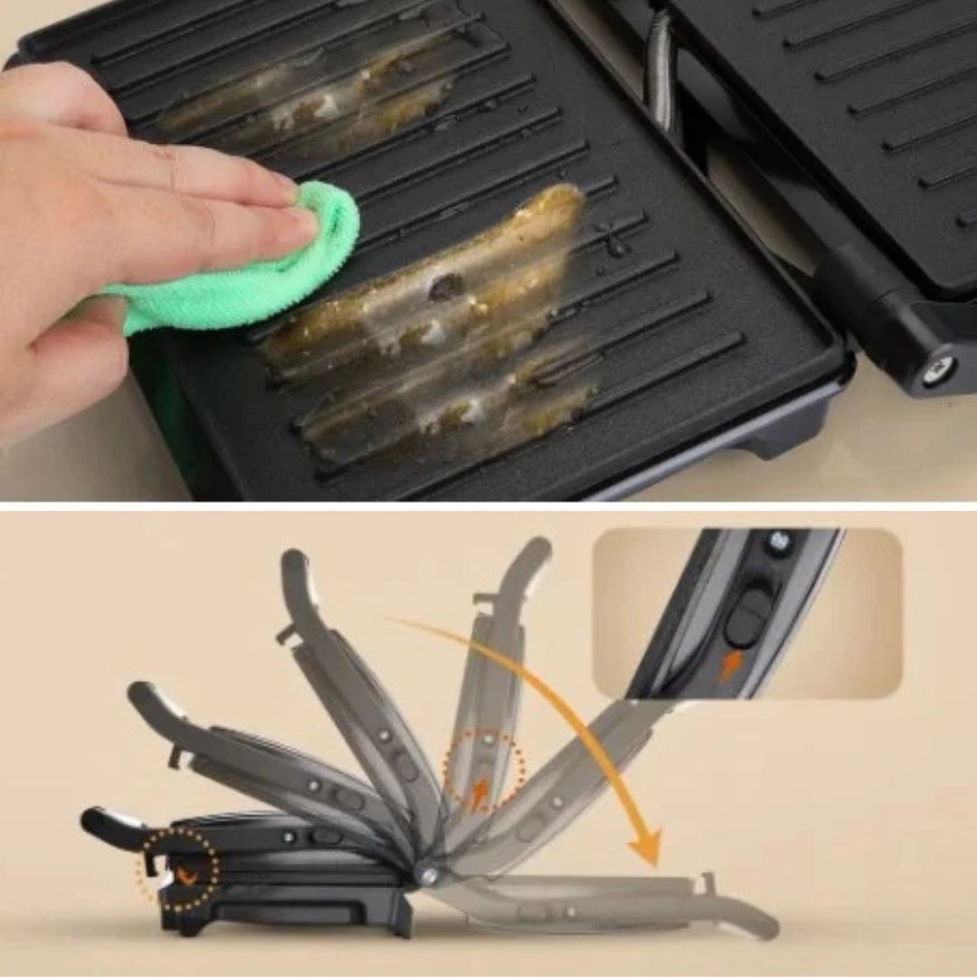 Aigostar Τοστιέρα 800W με Αντικολλητικές Πλάκες και Πλήρες Άνοιγμα 180° Aigostar Τοστιέρα 800W με Αντικολλητικές Πλάκες και Πλήρες Άνοιγμα 180°