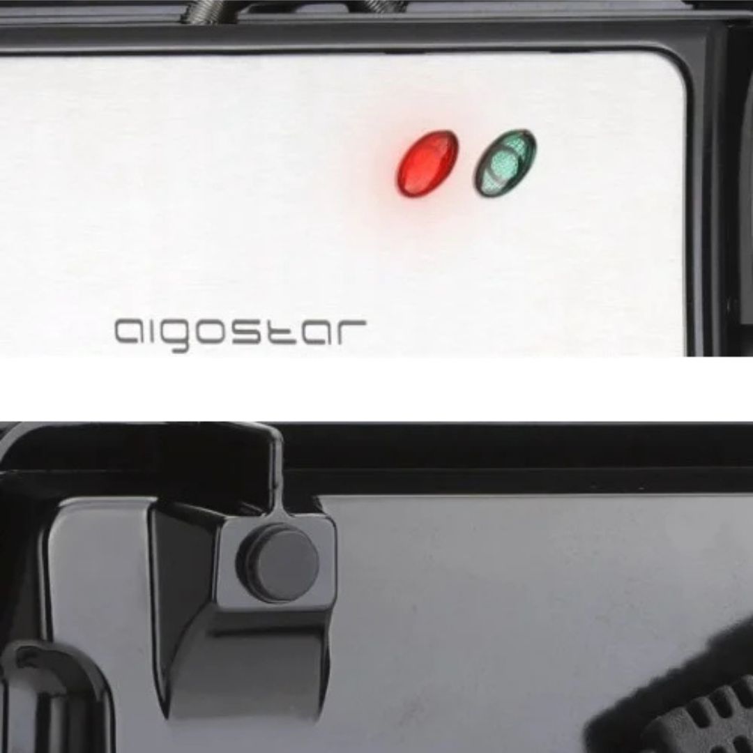 Aigostar Τοστιέρα 800W με Αντικολλητικές Πλάκες και Πλήρες Άνοιγμα 180° Aigostar Τοστιέρα 800W με Αντικολλητικές Πλάκες και Πλήρες Άνοιγμα 180°