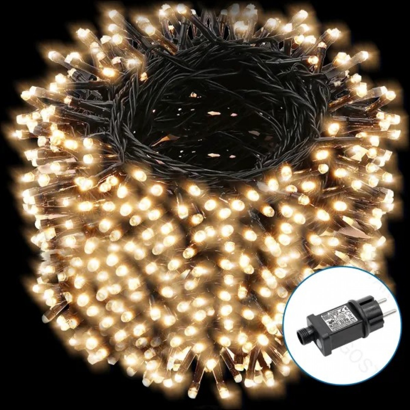 Aigostar Χριστουγεννιάτικα Λαμπάκια Ρεύματος με Καλώδιο 15m Θερμό Φωτισμό και 8 Προγράμματα Λειτουργίας Aigostar Χριστουγεννιάτικα Λαμπάκια Ρεύματος με Καλώδιο 15m Θερμό Φωτισμό και 8 Προγράμματα Λειτουργίας