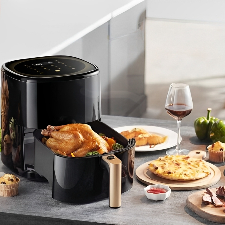 Air Fryer 6L 1500W - Το Υγιεινό & Νόστιμο Τηγανητό - Ηλεκτρική Φριτέζα Αέρα με Ψηφιακό Πάνελ - Οθόνη Αφής - RAF Air Fryer 6L 1500W - Το Υγιεινό & Νόστιμο Τηγανητό - Ηλεκτρική Φριτέζα Αέρα με Ψηφιακό Πάνελ - Οθόνη Αφής - RAF