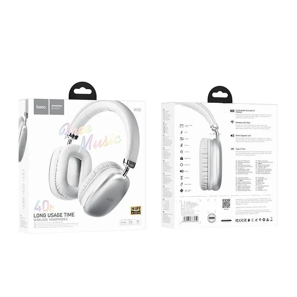Ακουστικά Bluetooth 5.3 Over-Ear με AUX και MicroSD Hoco Ακουστικά Bluetooth 5.3 Over-Ear με AUX και MicroSD Hoco