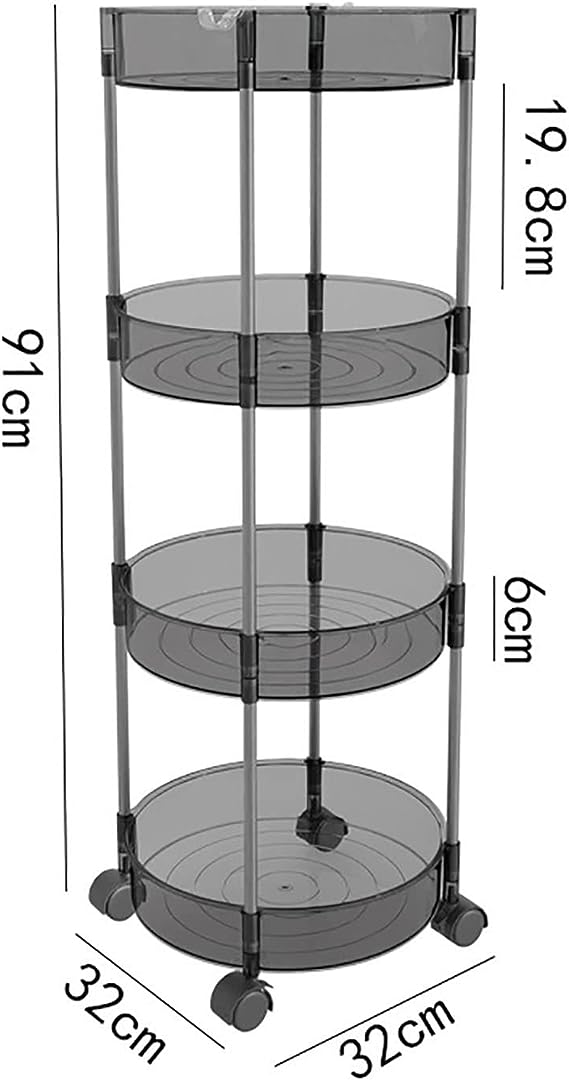 Ακρυλική Τροχήλατη - Ραφιέρα - Καρότσι - Βάση Οργάνωσης 4 Επιπέδων με Ροδάκια, Τρόλεϊ Οργάνωσης - Διακόσμησης 32x32x91εκ Ακρυλική Τροχήλατη - Ραφιέρα - Καρότσι - Βάση Οργάνωσης 4 Επιπέδων με Ροδάκια, Τρόλεϊ Οργάνωσης - Διακόσμησης 32x32x91εκ
