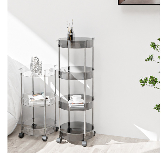 Ακρυλική Τροχήλατη - Ραφιέρα - Καρότσι - Βάση Οργάνωσης 4 Επιπέδων με Ροδάκια, Τρόλεϊ Οργάνωσης - Διακόσμησης 32x32x91εκ Ακρυλική Τροχήλατη - Ραφιέρα - Καρότσι - Βάση Οργάνωσης 4 Επιπέδων με Ροδάκια, Τρόλεϊ Οργάνωσης - Διακόσμησης 32x32x91εκ