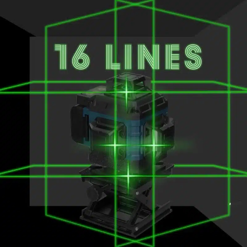 Αλφάδι Laser 4D 16 Γραμμών Πράσινης Δέσμης Max Light – Αυτορρυθμιζόμενο, Αδιάβροχο IP54 με 2 Μπαταρίες Λιθίου Αλφάδι Laser 4D 16 Γραμμών Πράσινης Δέσμης Max Light – Αυτορρυθμιζόμενο, Αδιάβροχο IP54 με 2 Μπαταρίες Λιθίου