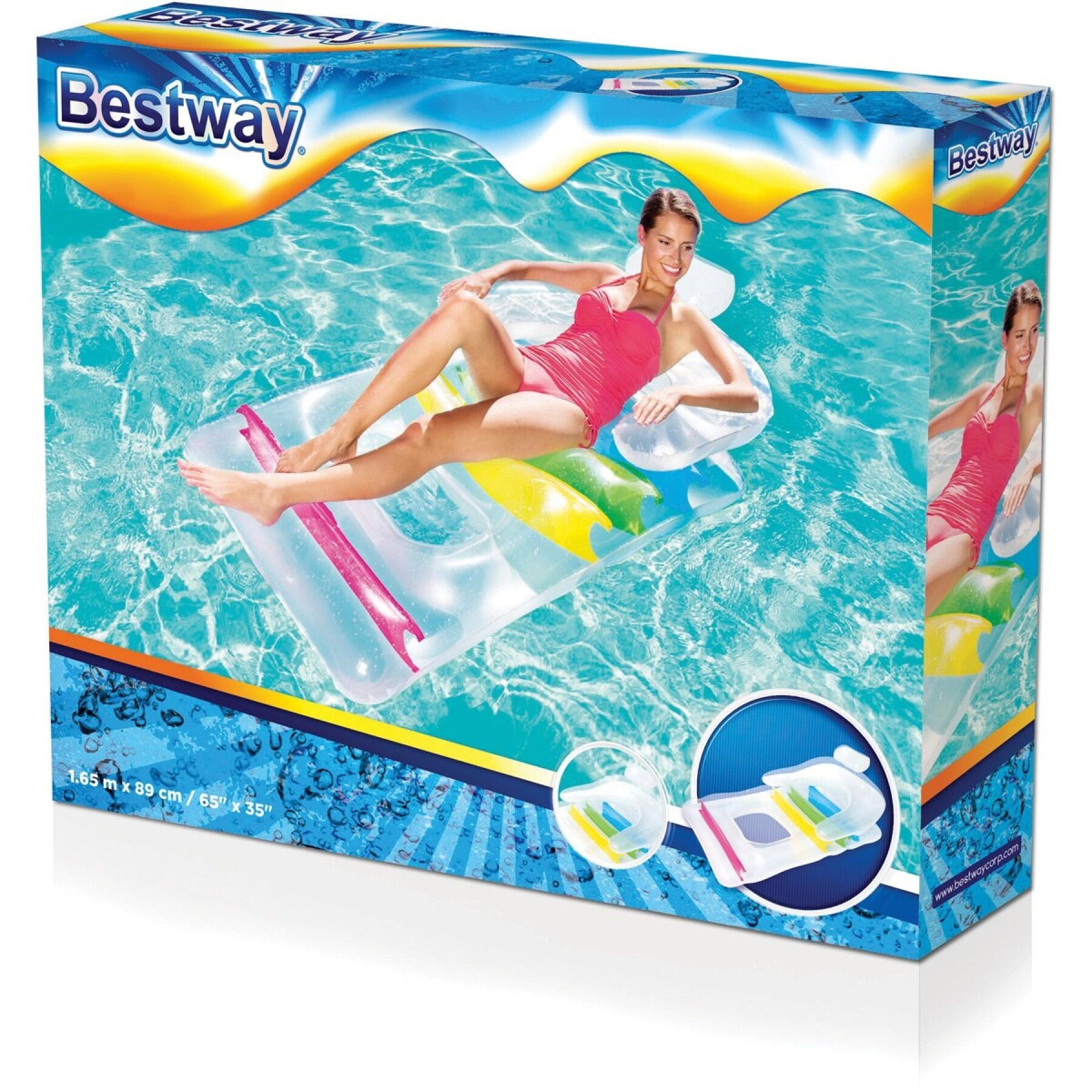 Αναδιπλούμενο Φουσκωτό Στρώμα Πολυθρόνα Θαλάσσης – Πισίνας 168 x 89 cm Bestway Αναδιπλούμενο Φουσκωτό Στρώμα Πολυθρόνα Θαλάσσης – Πισίνας 168 x 89 cm Bestway