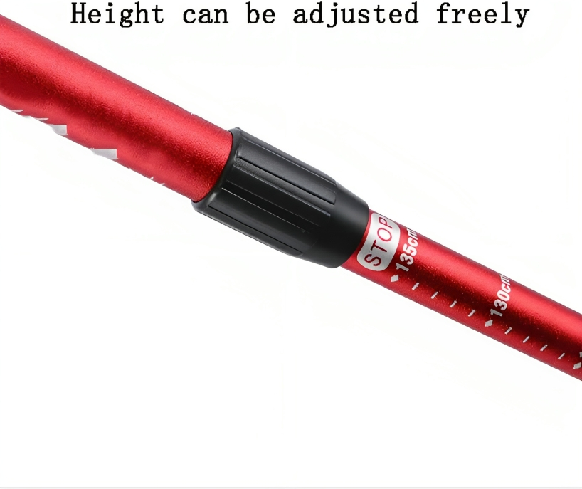 Αναδιπλούμενο Μπαστούνι Πεζοπορίας Ορειβασίας - Αντικραδασμικό με Ρυθμιζόμενο Λουρί Καρπού - 65-135 cm Αναδιπλούμενο Μπαστούνι Πεζοπορίας Ορειβασίας - Αντικραδασμικό με Ρυθμιζόμενο Λουρί Καρπού - 65-135 cm