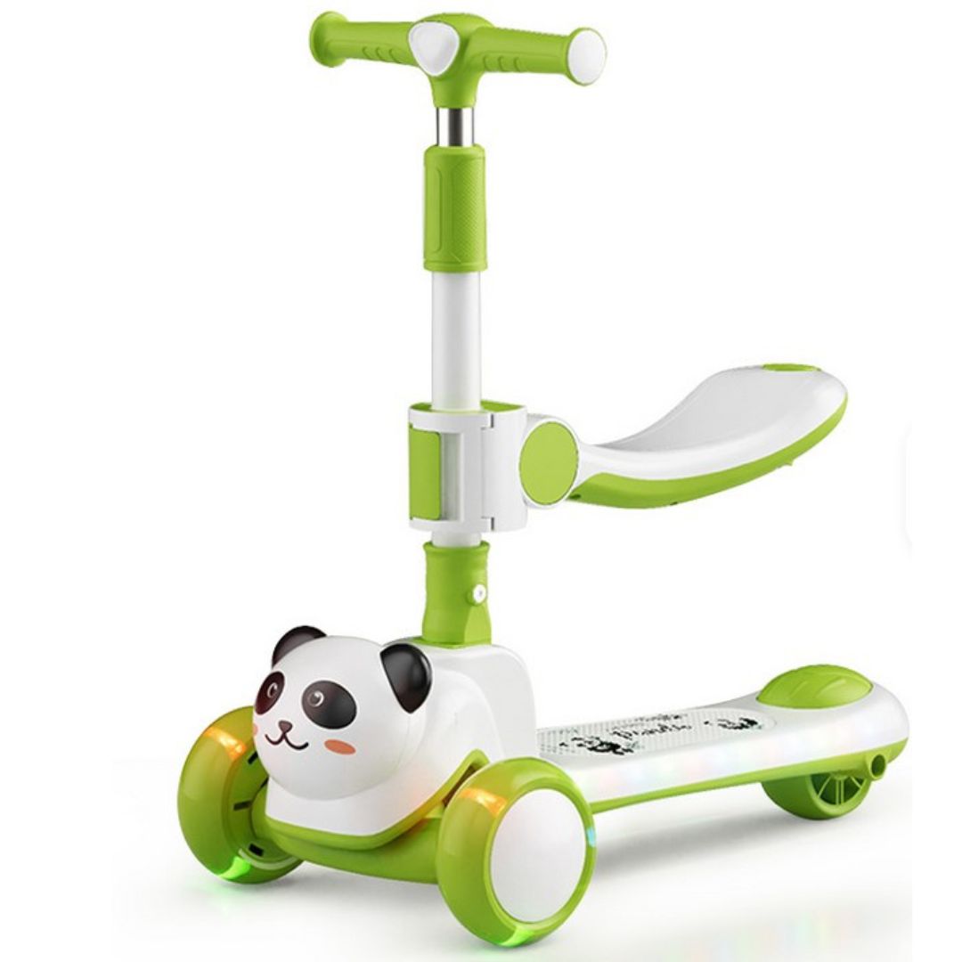 Αναδιπλούμενο Παιδικό Πατίνι με Κάθισμα, Μουσική και RGB Φωτισμό - Panda Αναδιπλούμενο Παιδικό Πατίνι με Κάθισμα, Μουσική και RGB Φωτισμό - Panda