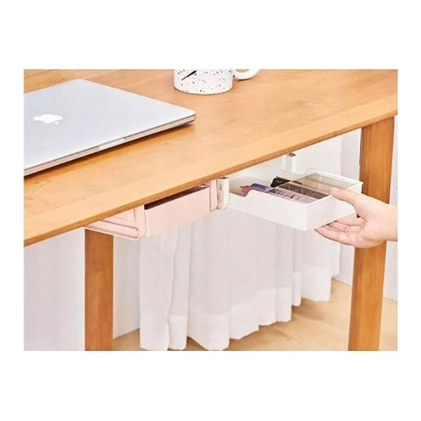 Αναδιπλούμενο Πλαστικό Συρτάρι με Αυτοκόλλητο για Τοποθέτηση Κάτω από Τραπέζι-Under Table Drawer Λευκό Αναδιπλούμενο Πλαστικό Συρτάρι με Αυτοκόλλητο για Τοποθέτηση Κάτω από Τραπέζι-Under Table Drawer Λευκό