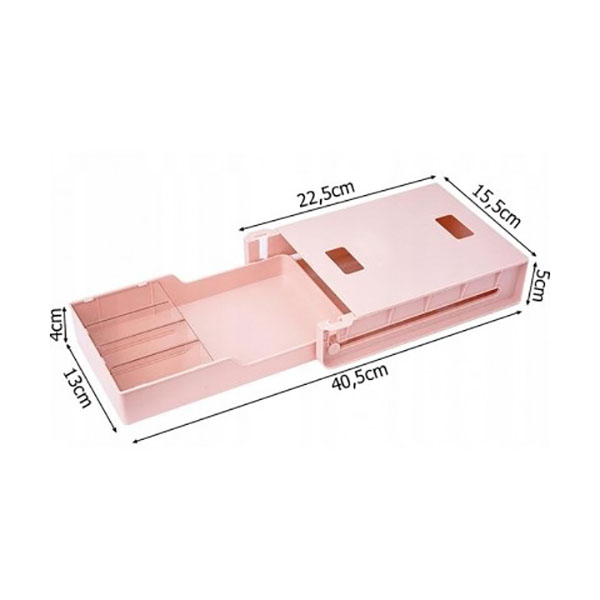 Αναδιπλούμενο Πλαστικό Συρτάρι με Αυτοκόλλητο για Τοποθέτηση Κάτω από Τραπέζι-Under Table Drawer Λευκό Αναδιπλούμενο Πλαστικό Συρτάρι με Αυτοκόλλητο για Τοποθέτηση Κάτω από Τραπέζι-Under Table Drawer Λευκό